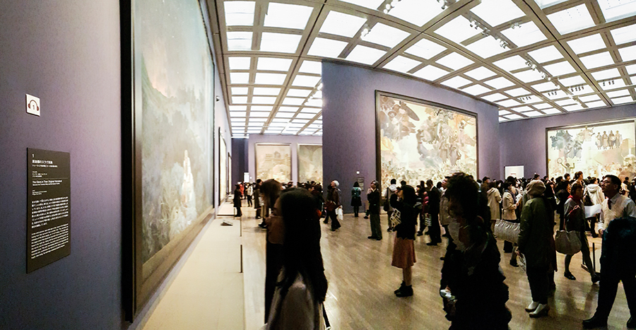Alfons Mucha exhibit at Tokyo Art Center.