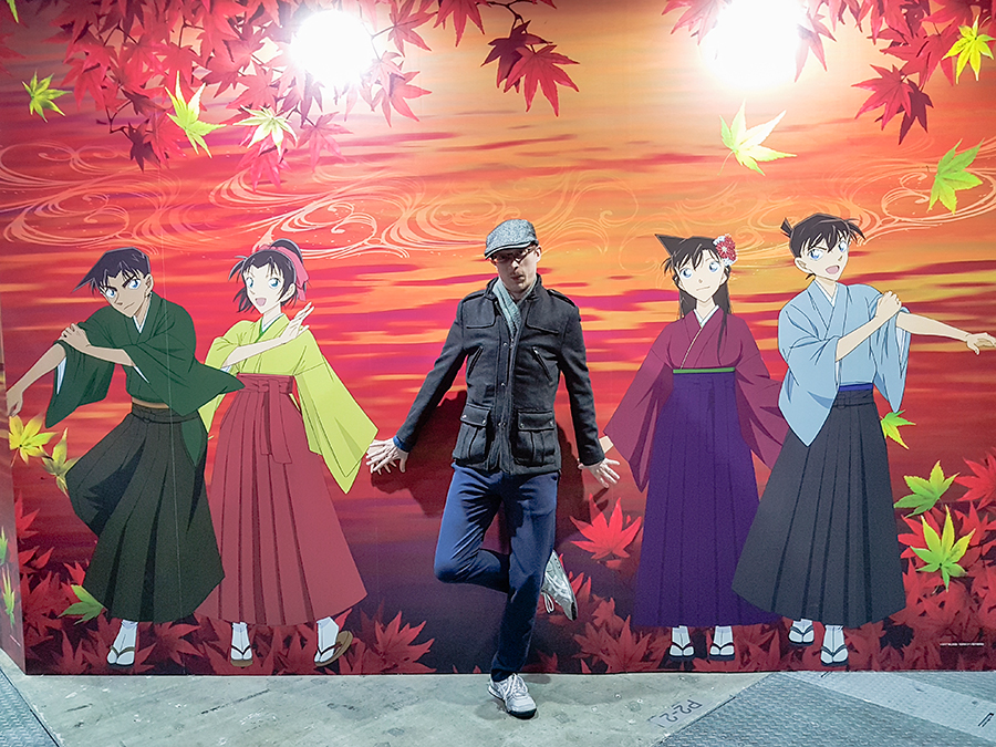 Detective Conan photo wall at Anime Japan Expo 2017, Big Sight Tokyo.