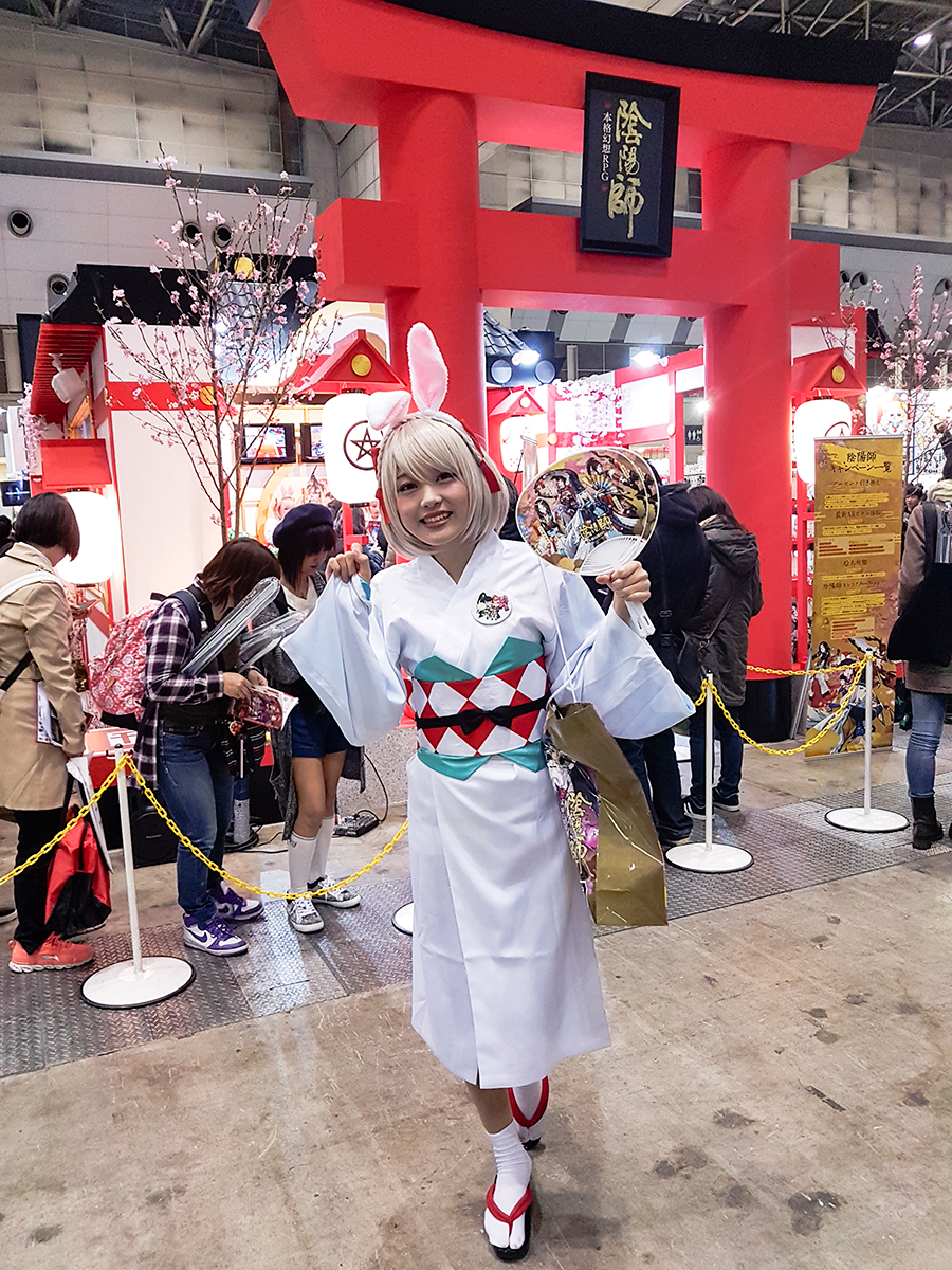 Cute cosplayer at Anime Japan Expo 2017, Big Sight Tokyo.