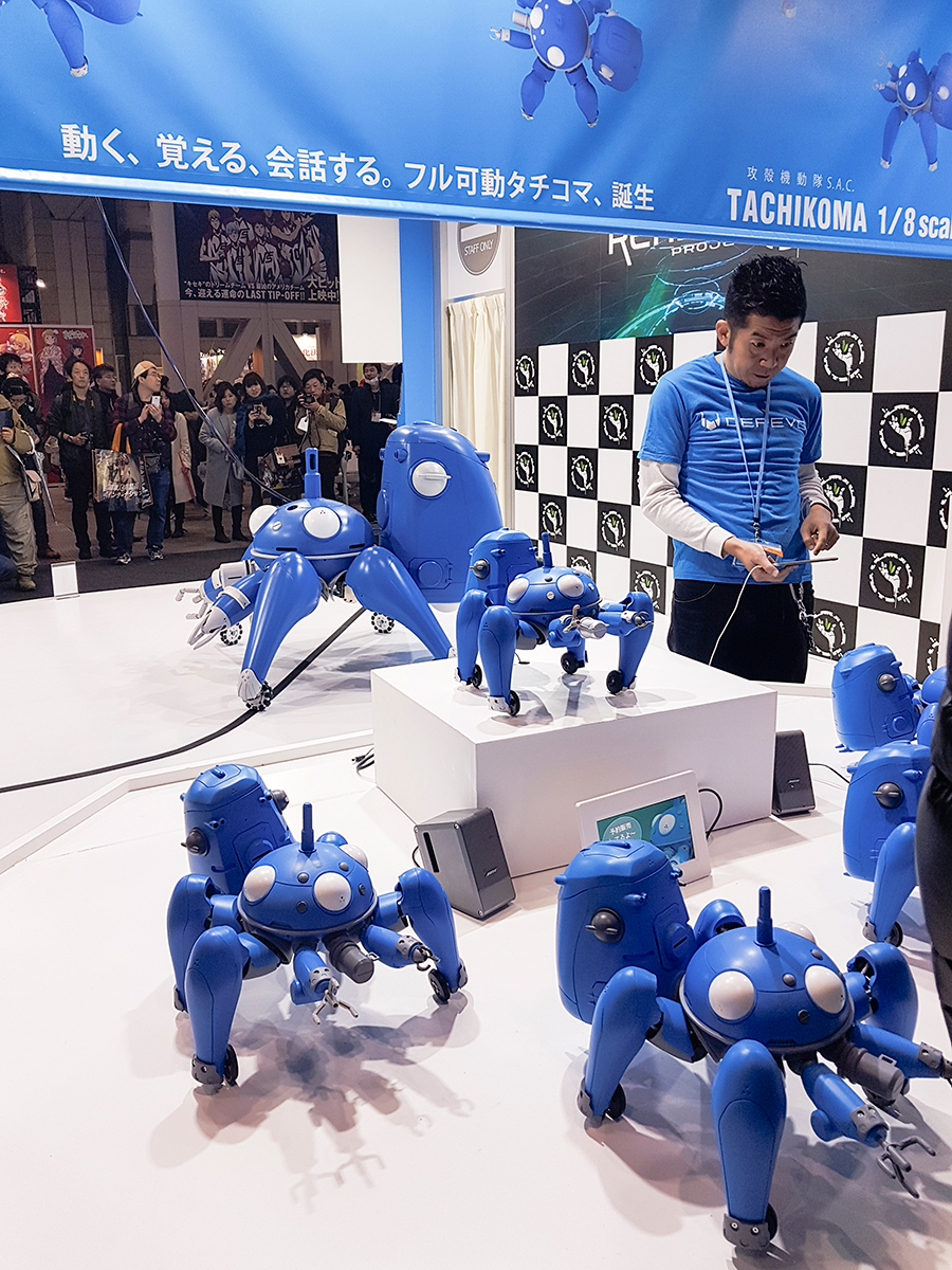 Robots at Anime Japan Expo 2017, Big Sight Tokyo.