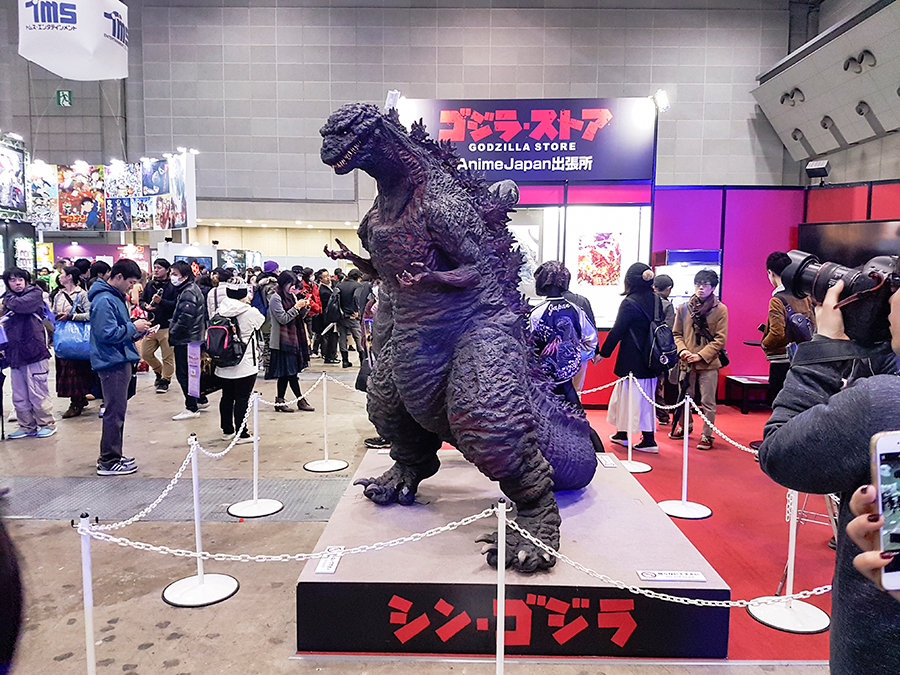 Godzilla at Anime Japan Expo 2017, Big Sight Tokyo.