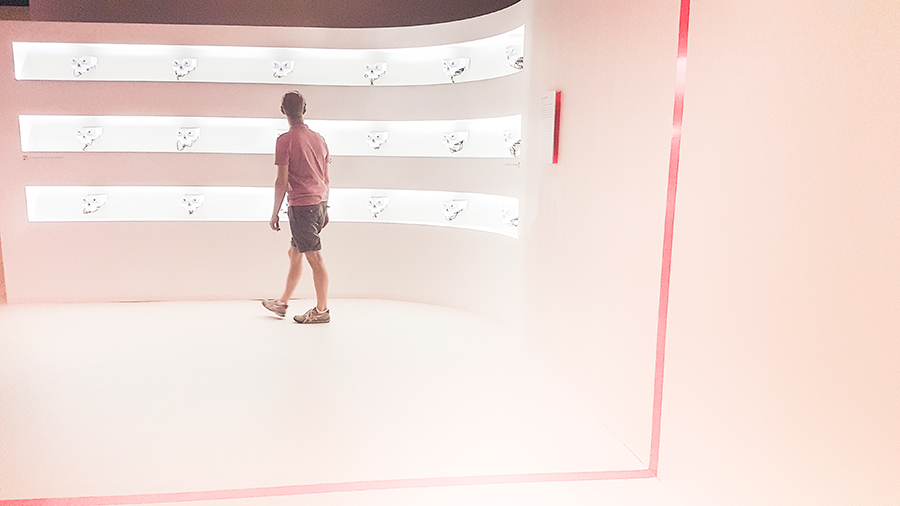 Area V5 by Louis-Philippe Demers at the HUMAN+ The Future of Our Species exhibition, ArtScience Museum Singapore.