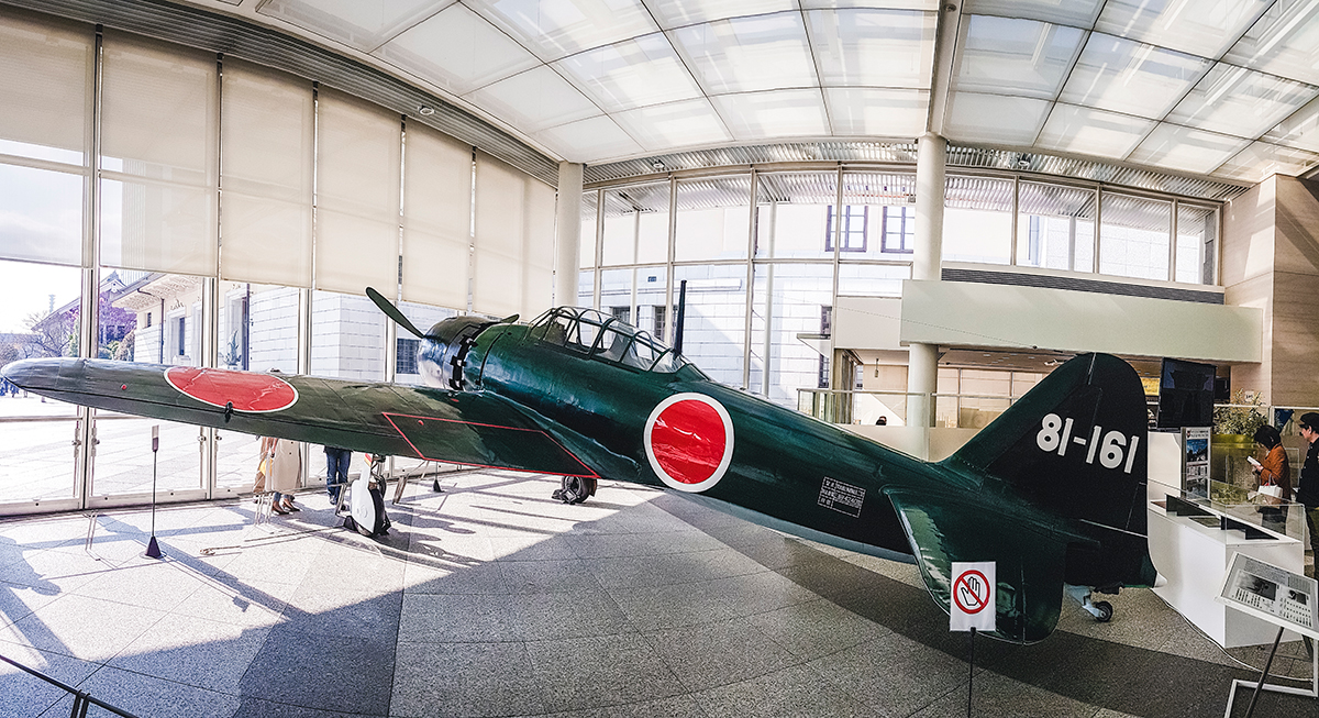 Yasukuni Shrine Exhibit: Mitsubishi Type 0 Carrier-based Fighter Plane.