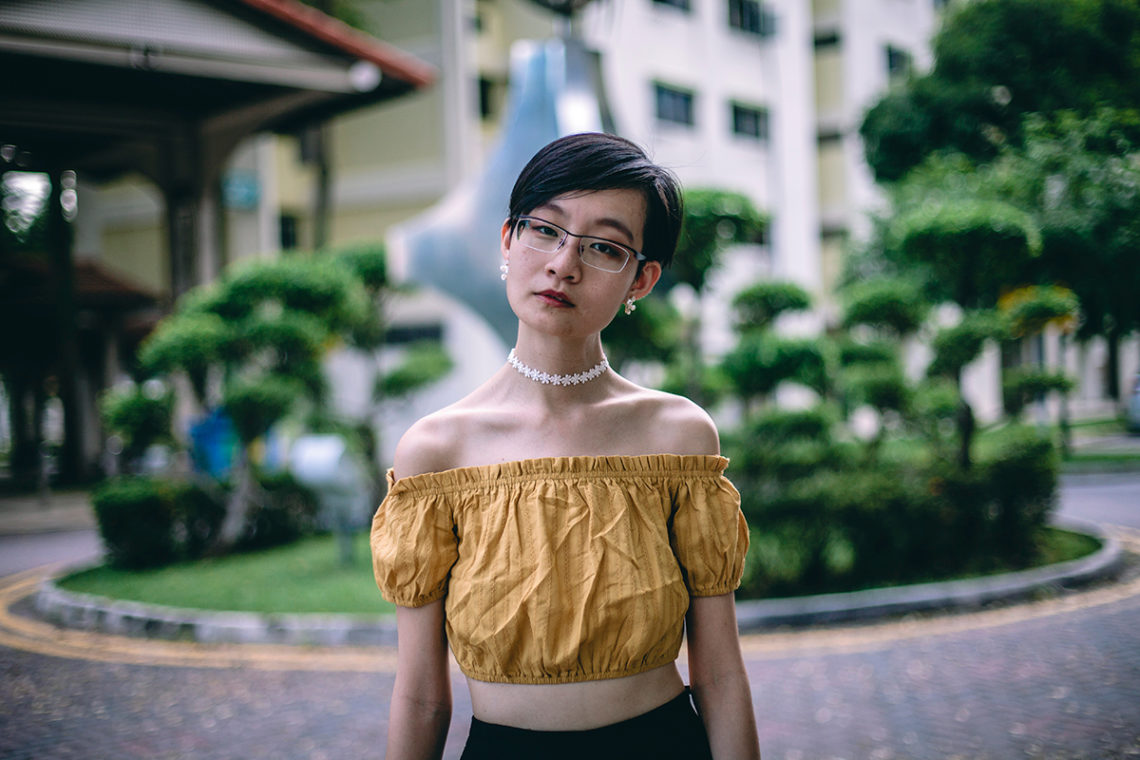 Zaful off shoulder crop top, Zaful floral lace choker, OWNDAYS prescription glasses.