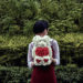 Outfit ft. M)phosis blouse, Something Borrowed dress, Dandelion Japanese Style Flower Pearl Earrings, Mr. Crush Teddy Bear Bouquet from Little Flower Hut.
