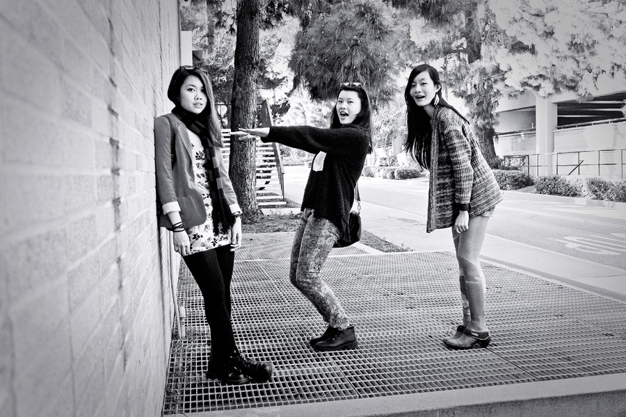 Jac, Deb and Ren in style.