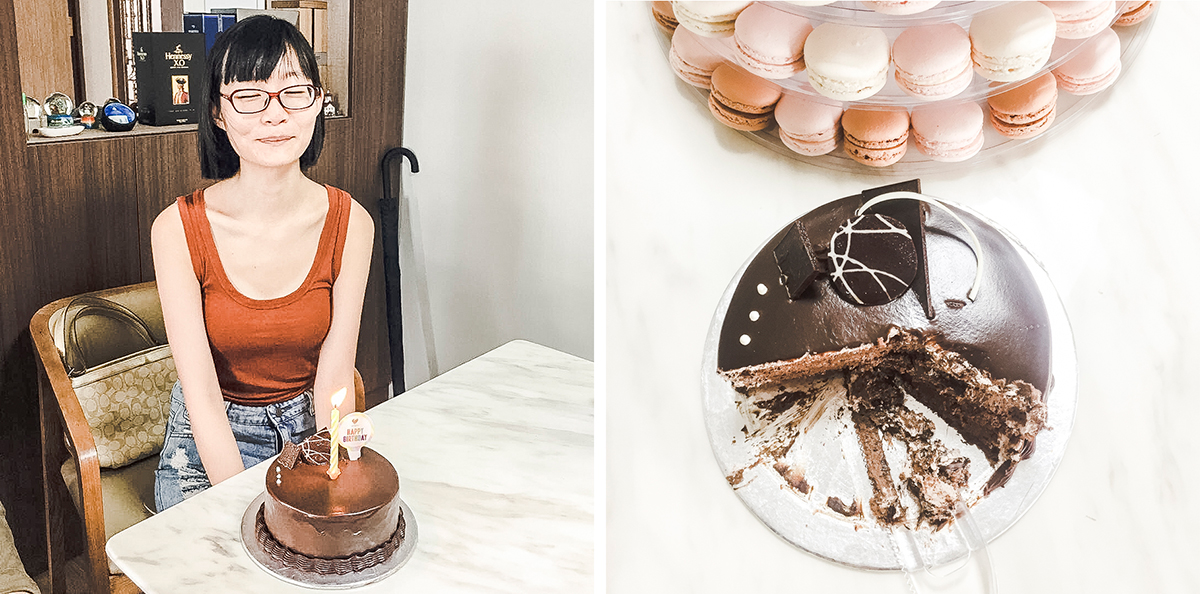 Surprise birthday cake.