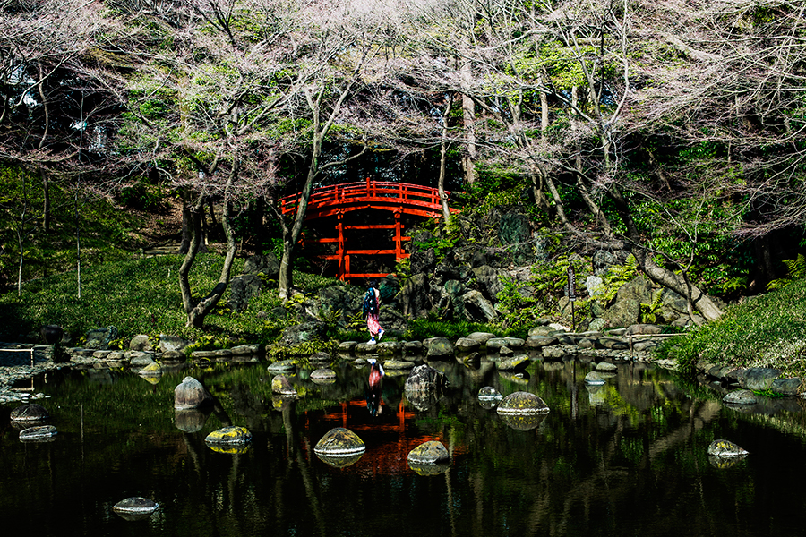 Otowa no Taki at Koishikawa Korakuen, Tokyo Japan.
